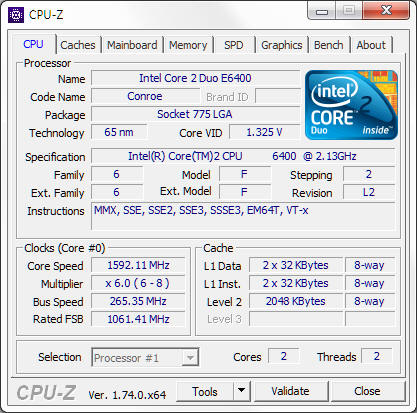 CPU DELL 745